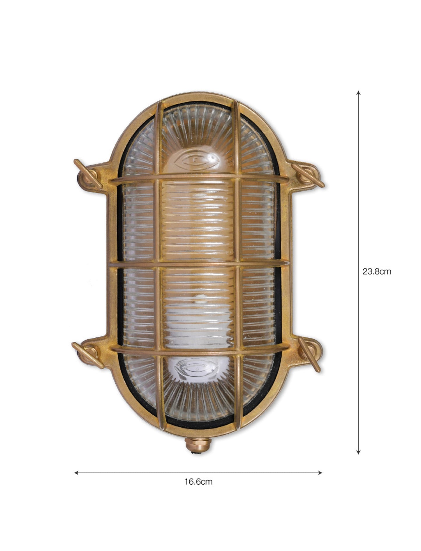 Devonport Bulk Head Light Brass - Wall Lights - Garden Trading -