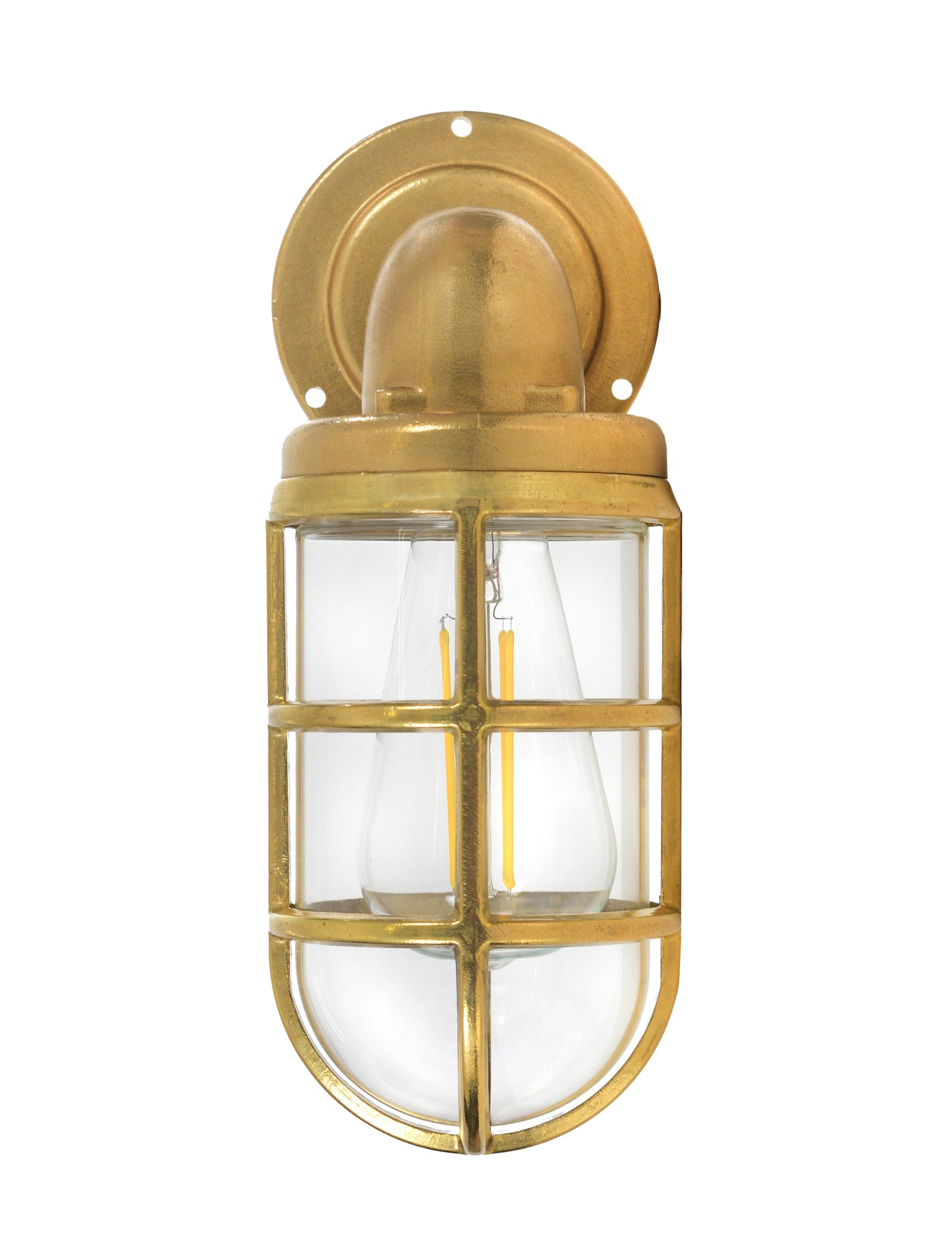 Devonport Down Light Brass - Wall Lights - Garden Trading -