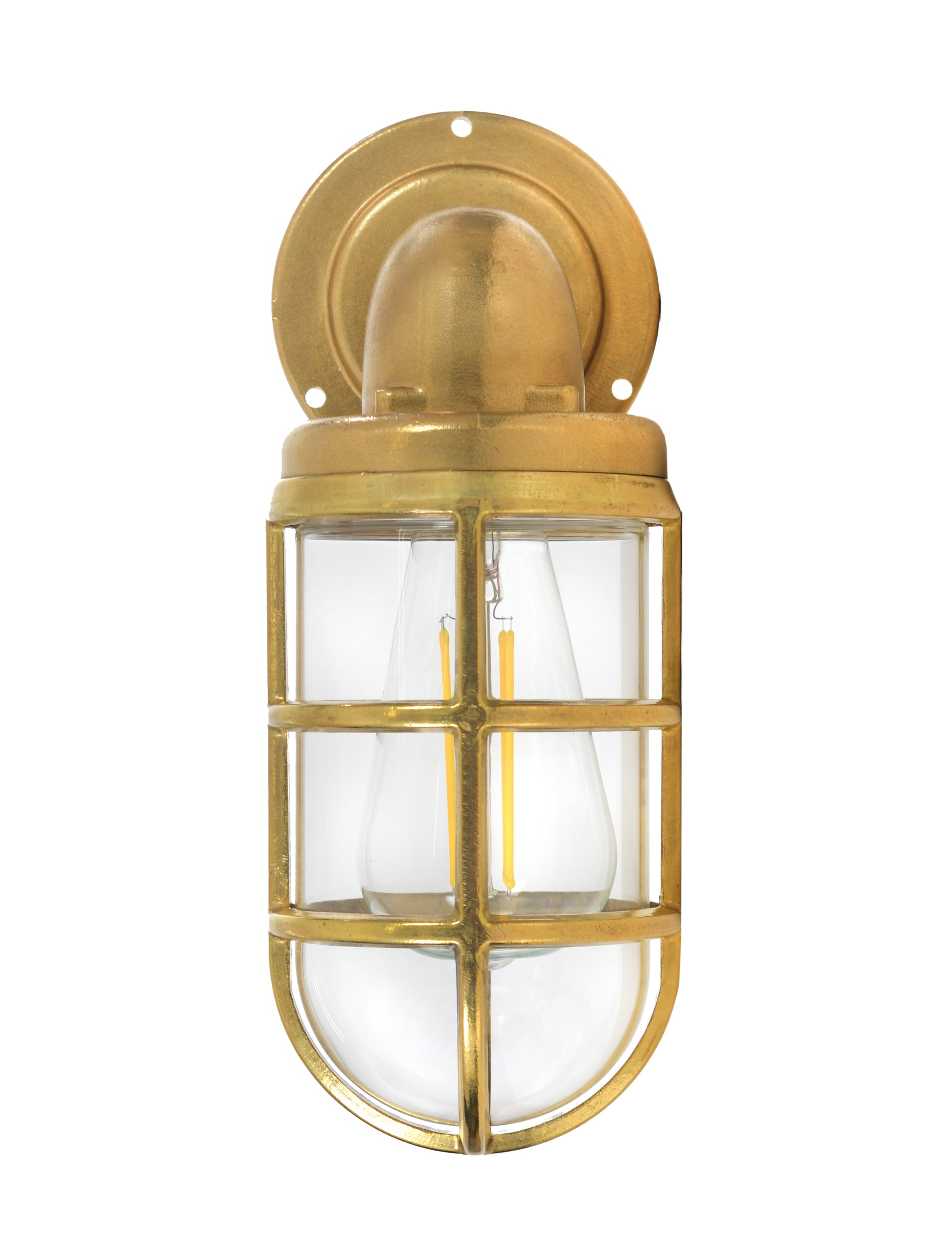 Devonport Down Light Brass - Wall Lights - Garden Trading -