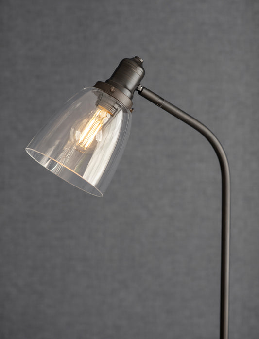 Hoxton Dome Floor Lamp Antique Bronze - Floor Lights - Garden Trading -