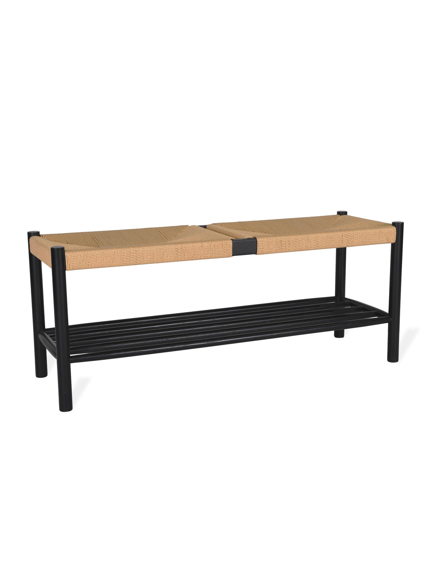 Longworth Hallway Bench Black - Shoe Storage - Garden Trading -