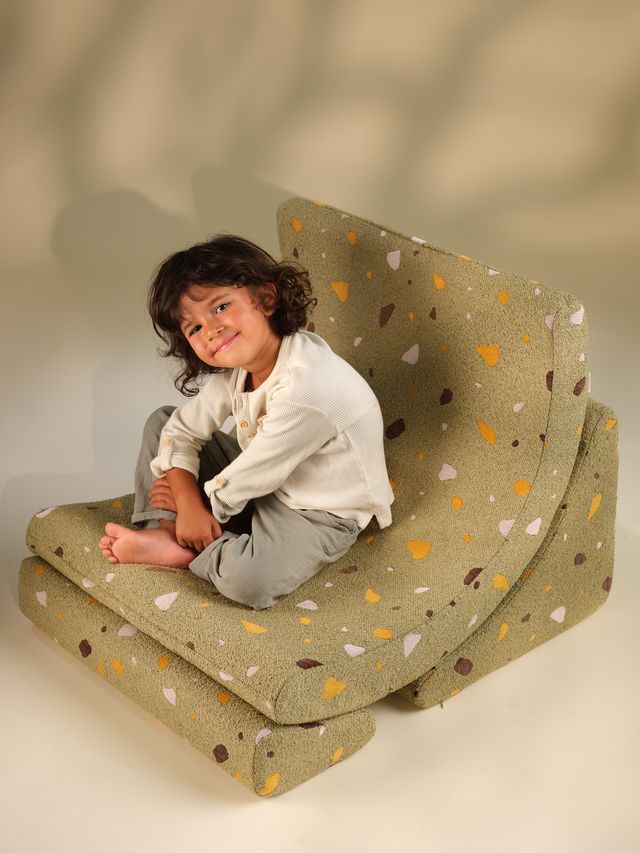 Terrazzo Moss Moon Chair