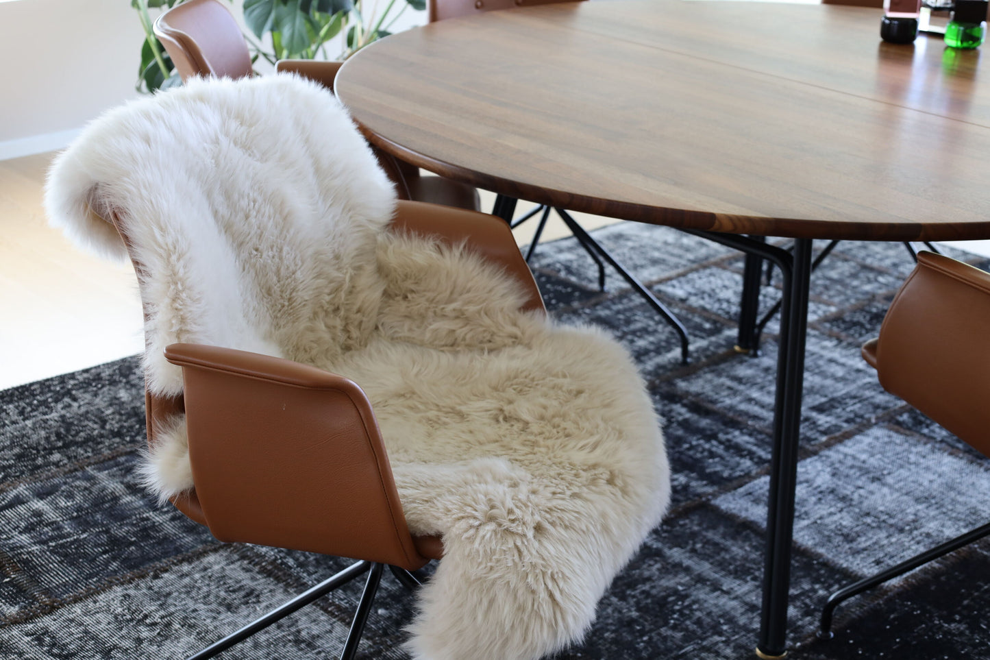 New Zealand Sheepskin Long Wool Rug/Throw Linen