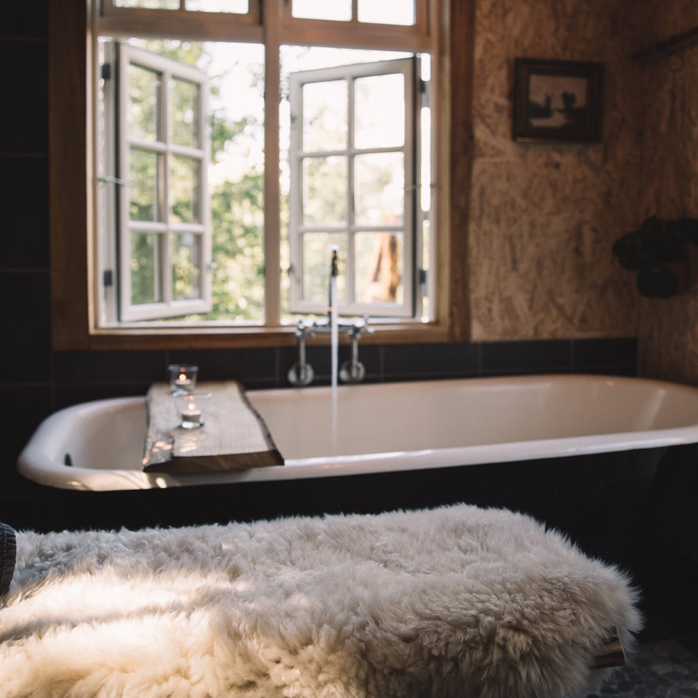 New Zealand Sheepskin Long Wool Rug/Throw Linen