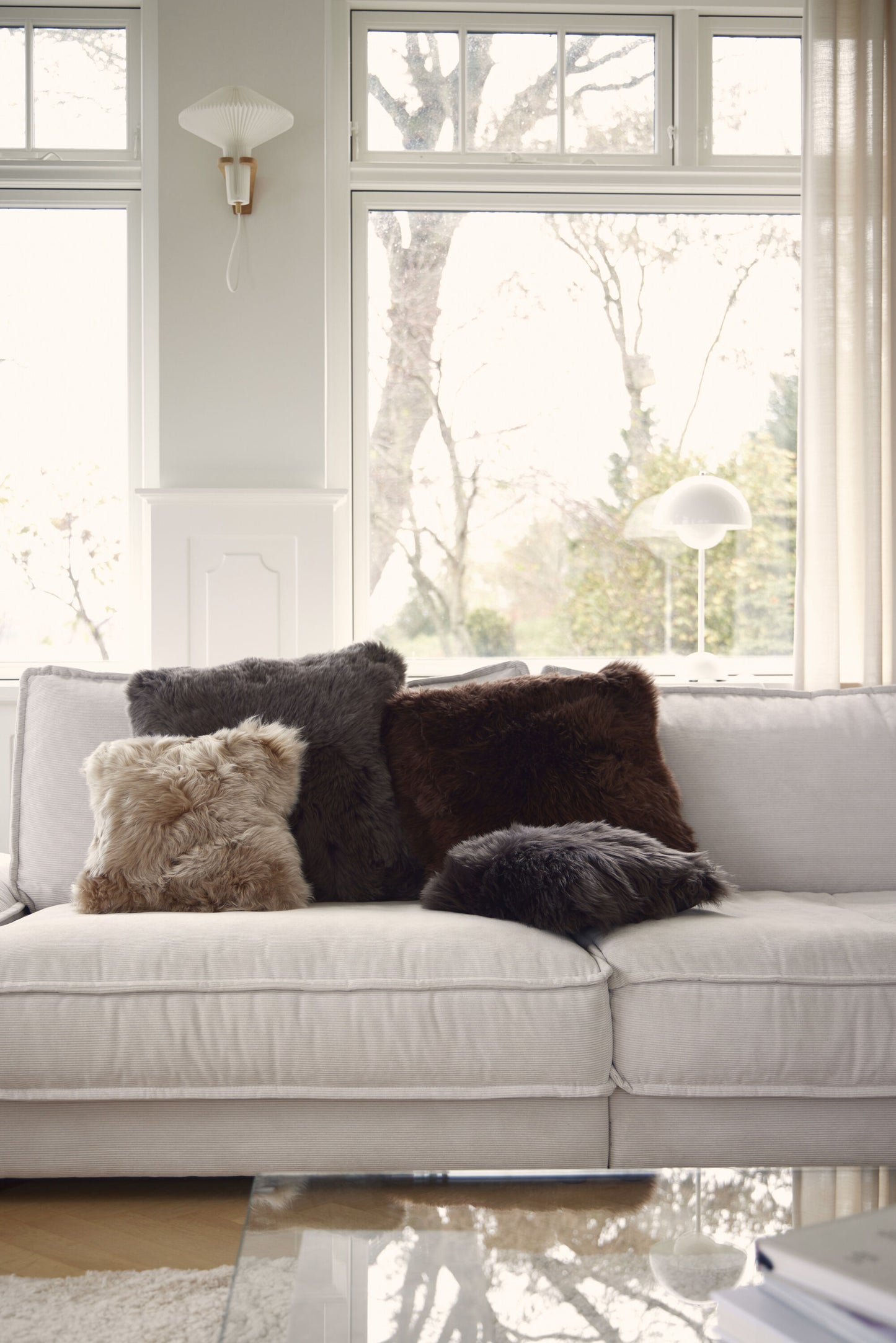 Sheepskin Cushion LW Single-Sided Square Steel Large