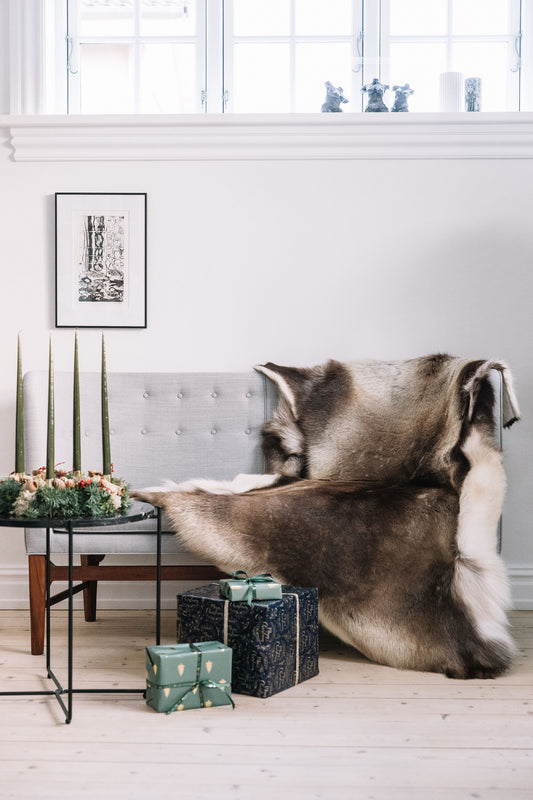 Reindeer Hide Rug/Throw Natural