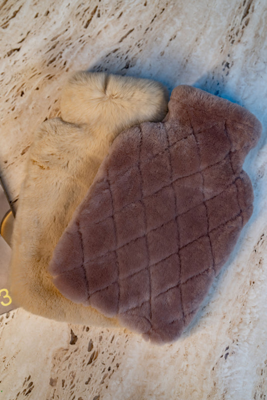 Leaf Hot Water Bottle Dark Grey