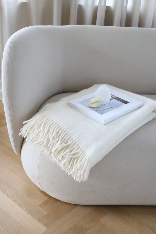 Julia Throw Ivory - - NATURES COLLECTION -