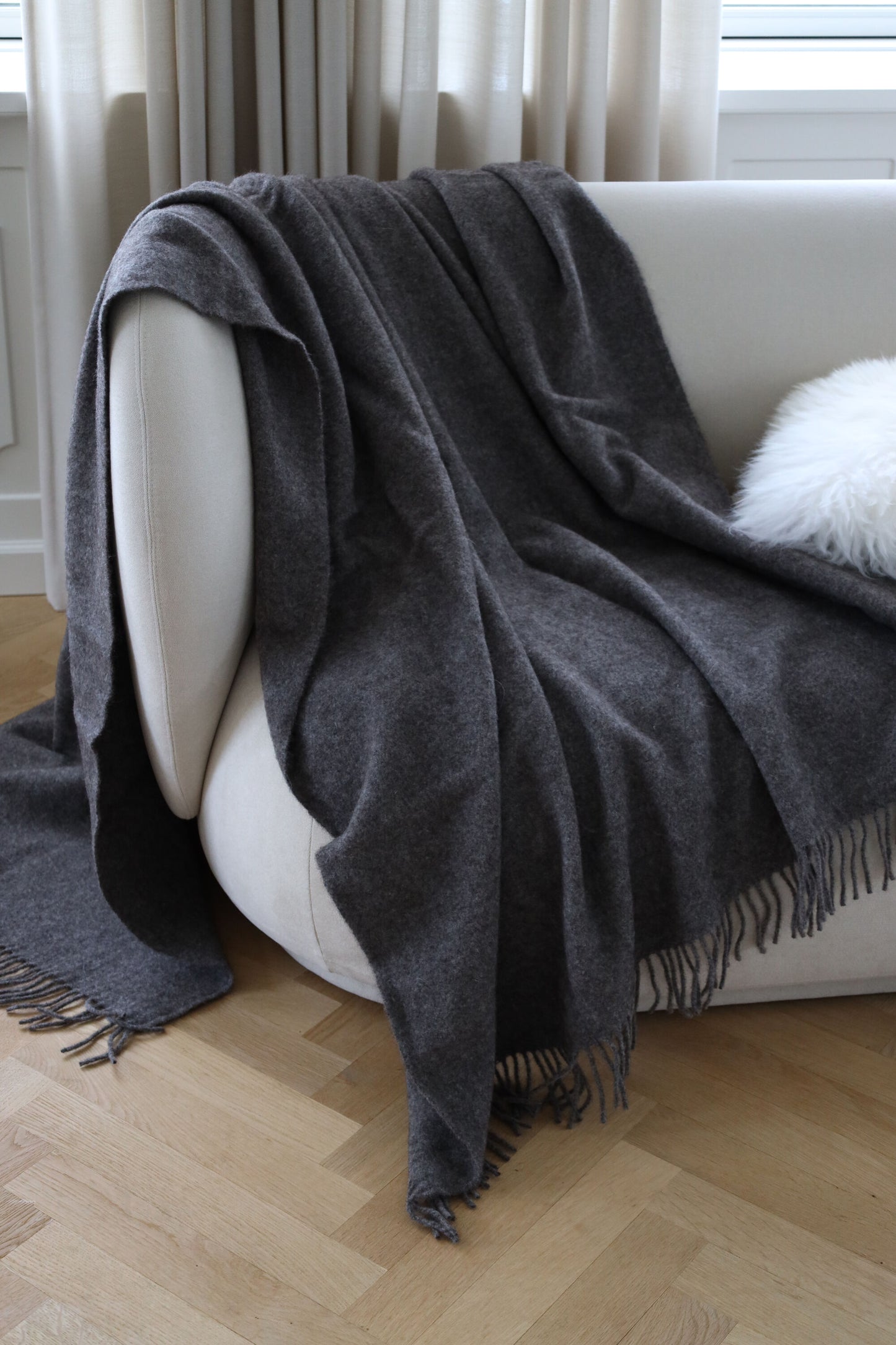 Julia Throw Dark Grey