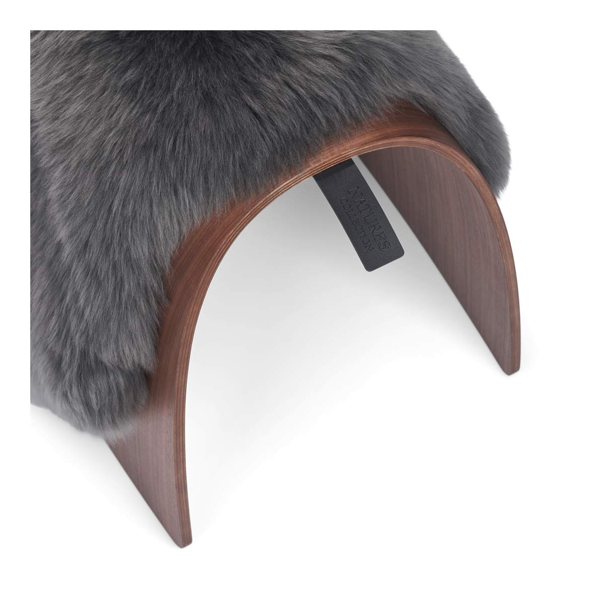 Sheep Stool Cover Long Wool Steel Medium