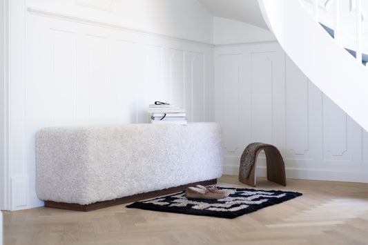 Benjamin Bench Pearl & Walnut