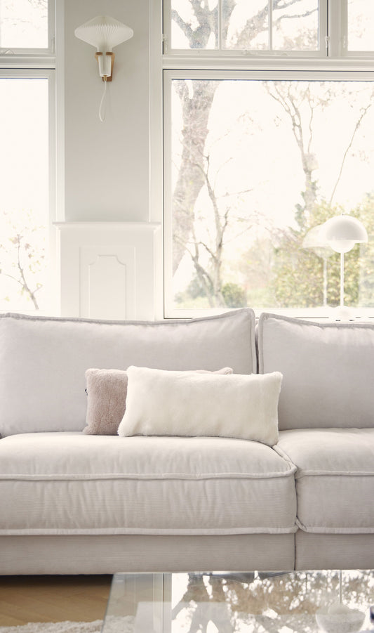 Moccasin Cushion Doublesided White Medium