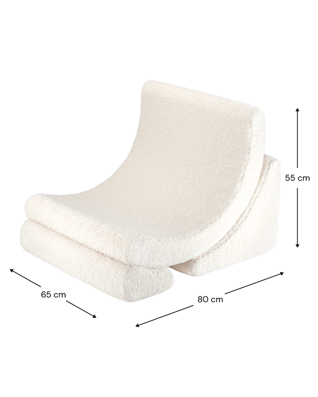 Cream White Moon Chair