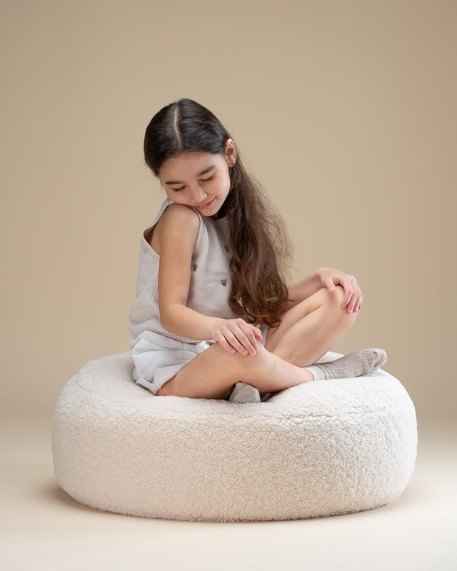 Wigiwama Ottoman - Cream
