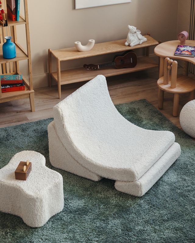 Cream White Moon Chair