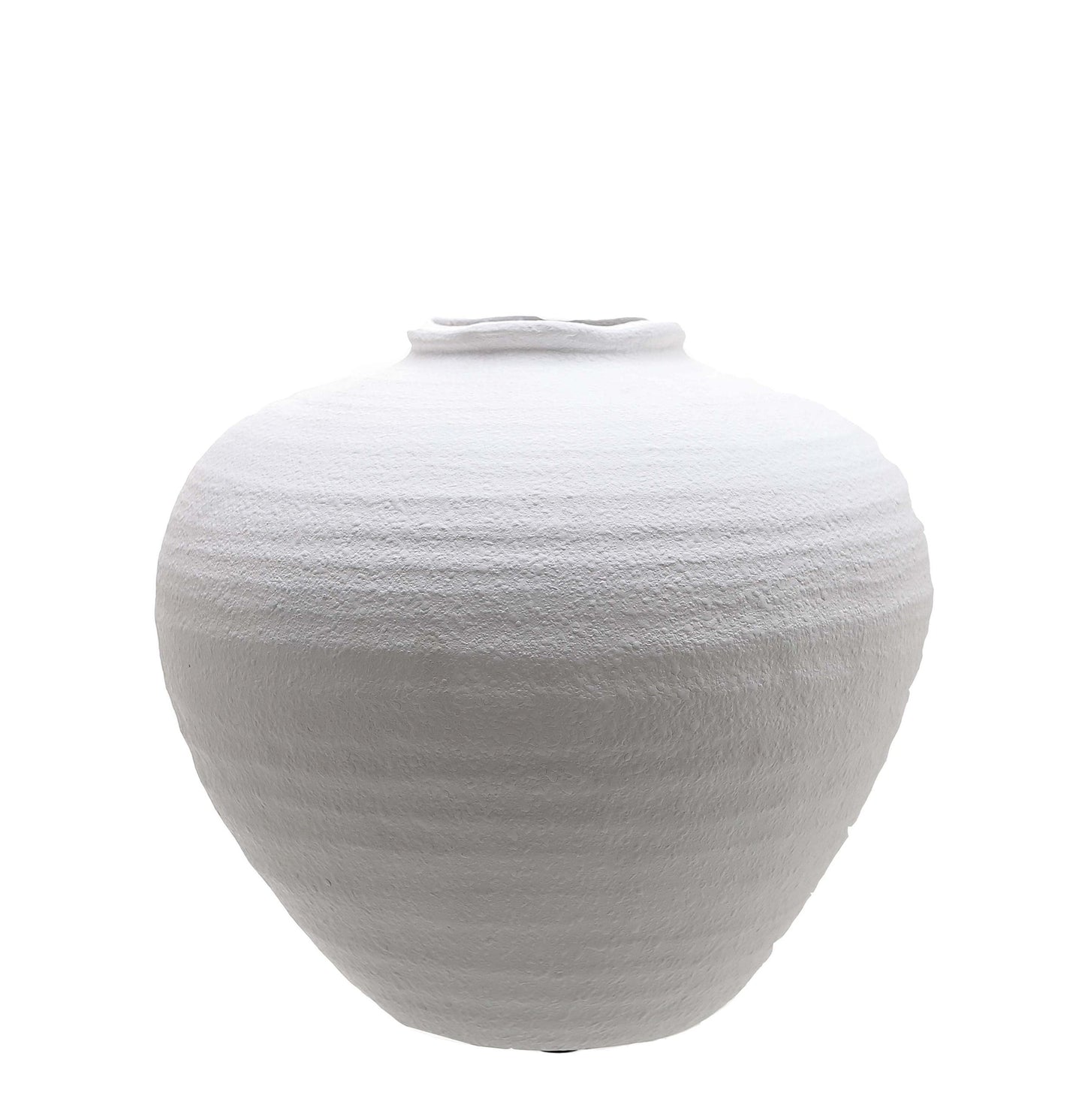 Aurelia Sculpted Ceramic Vase White Large
