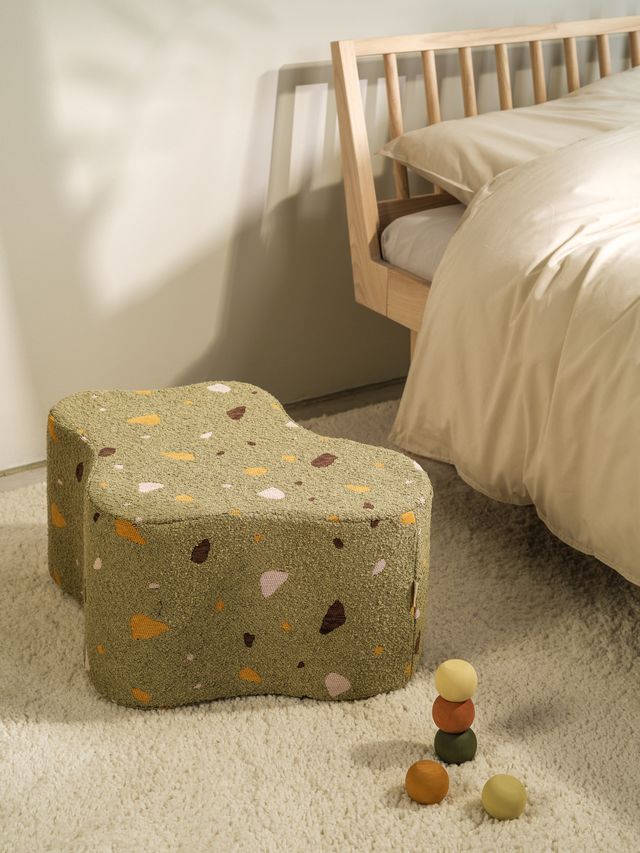 Wigiwama Terrazzo Cloud Pouffe - Green