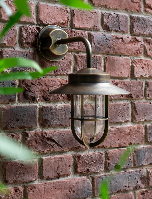 Hanwell Wall Light Antique Brass - Wall Lights - Garden Trading -