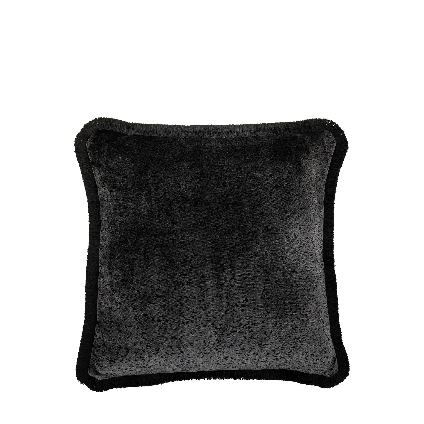 Vale Velvet Cushion Black
