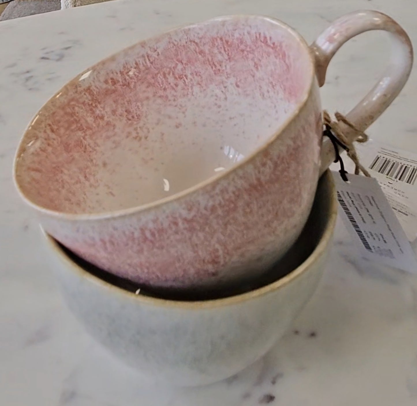 Caspian Reactive Mug Pink Set of 4
