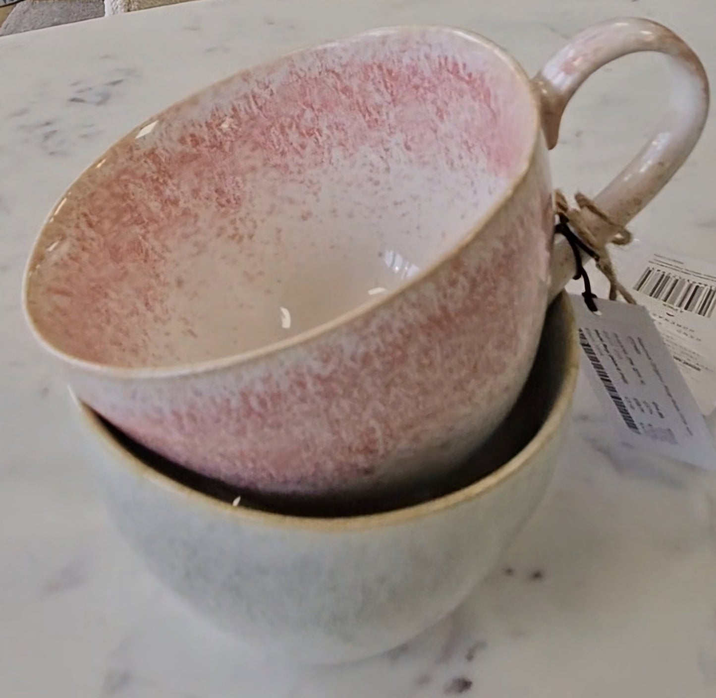 Caspian Reactive Mug Pink Set of 4