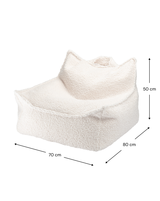 Cream White Beanbag Chair
