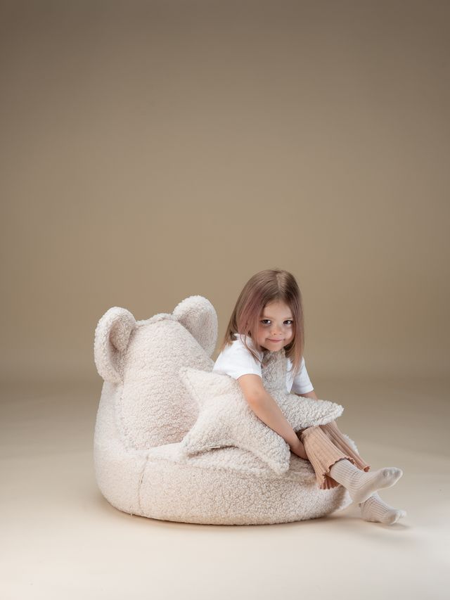Wigiwama Bear Beanbag - White