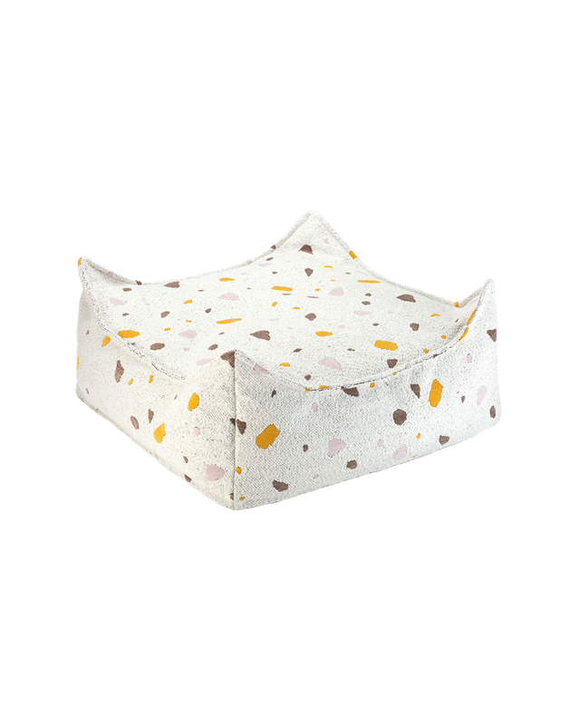 Wigiwama Terrazzo Square Ottoman - Multi-Colour