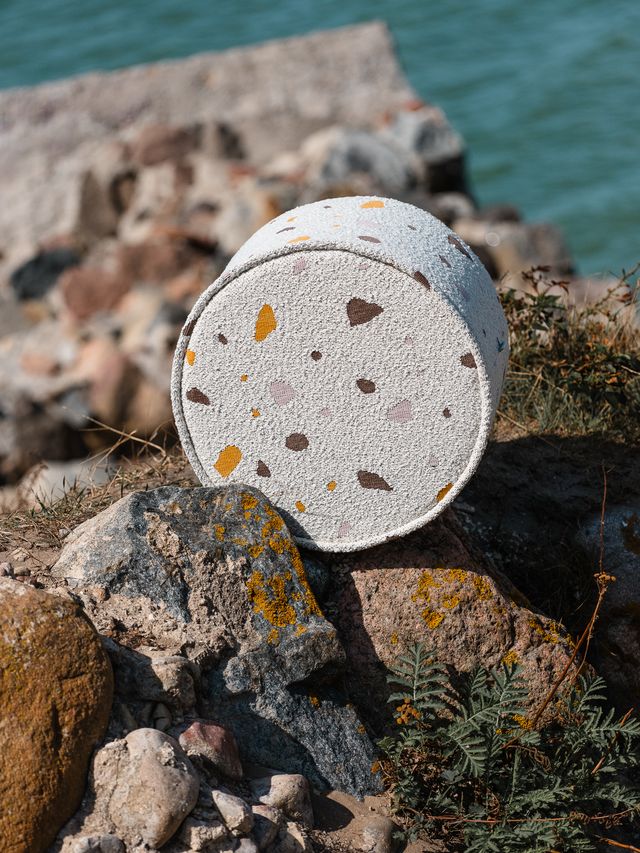 Terrazzo Marble Pouffe