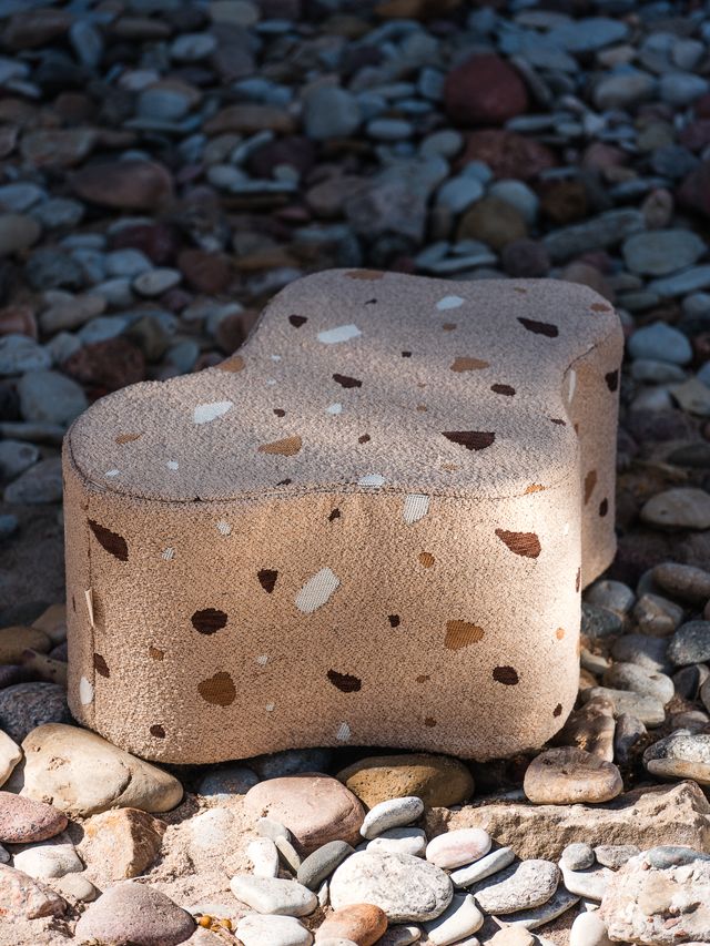 Wigiwama Terrazzo Cloud Pouffe - Brown