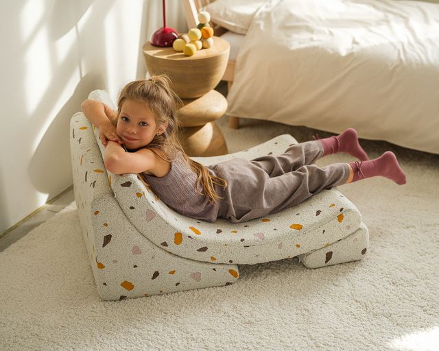 Terrazzo Marble Moon Chair
