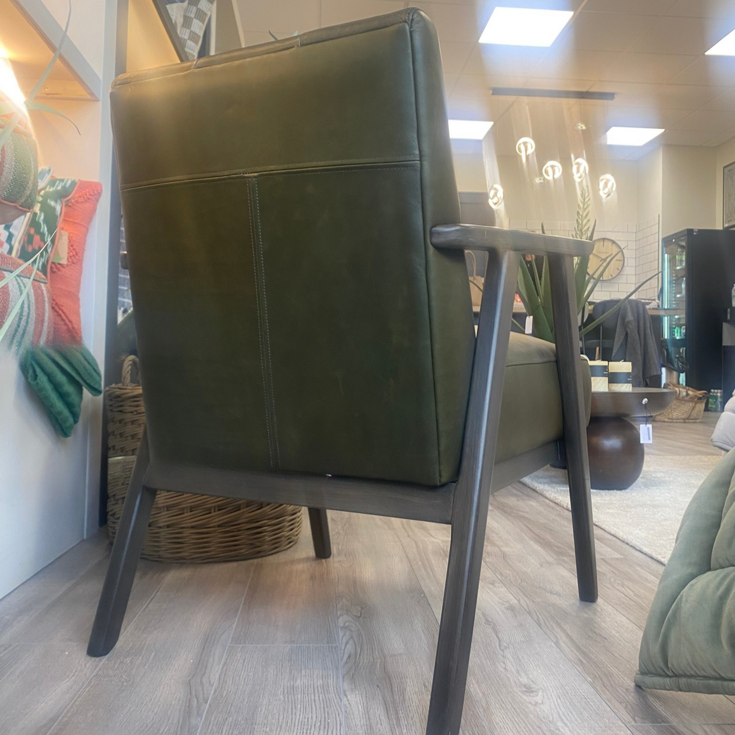Brooke Armchair Heritage Green Leather