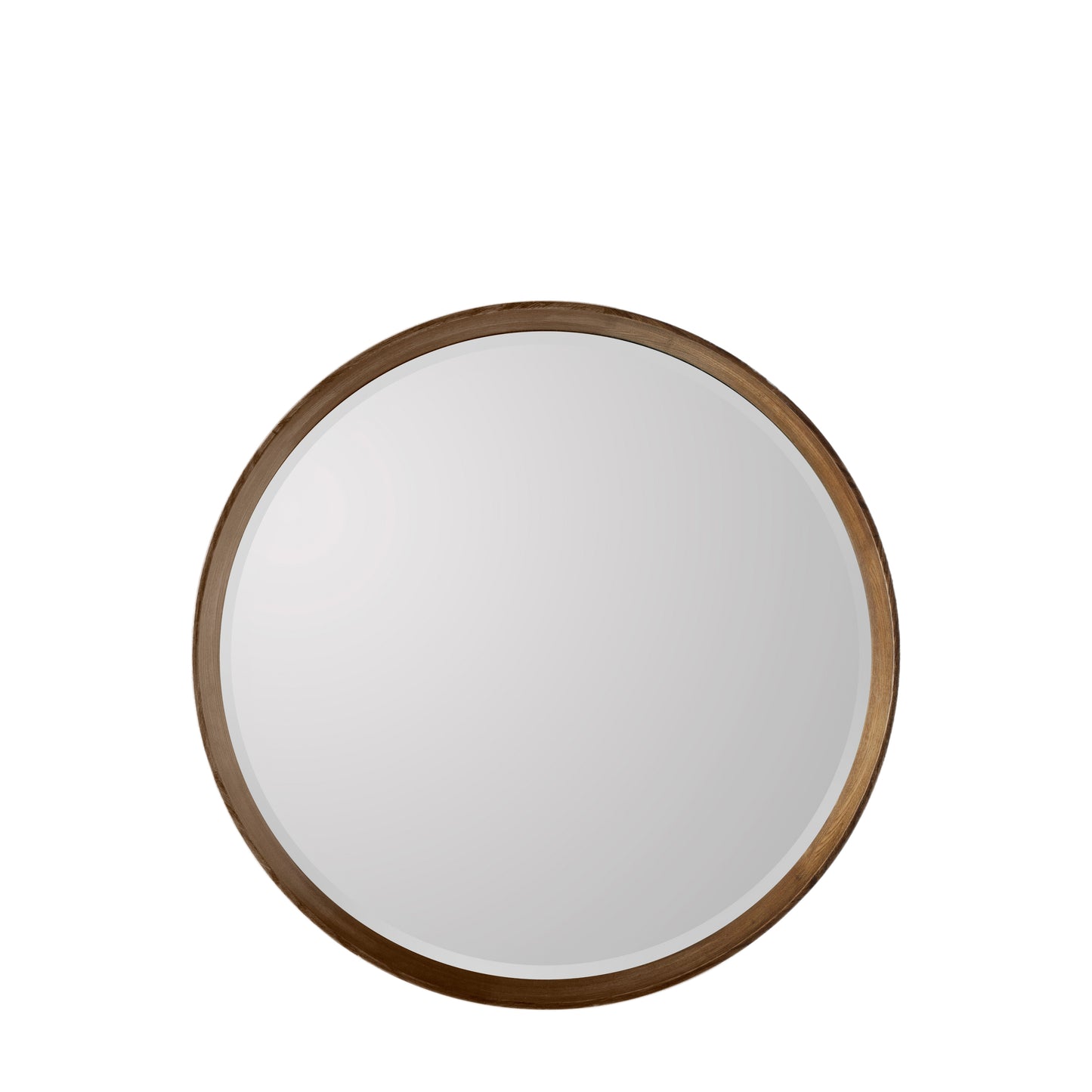 Dune Round Mirror Walnut Small