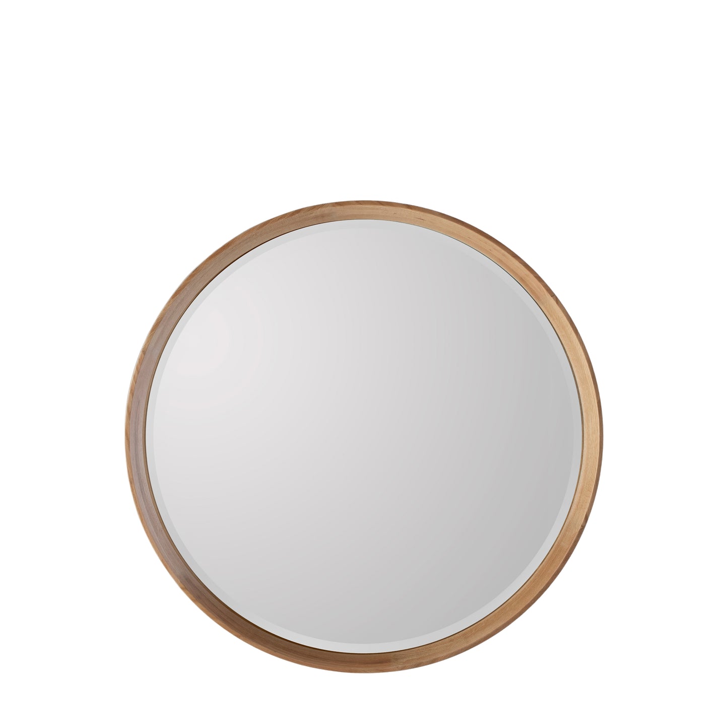 Dune Round Mirror Oak Small