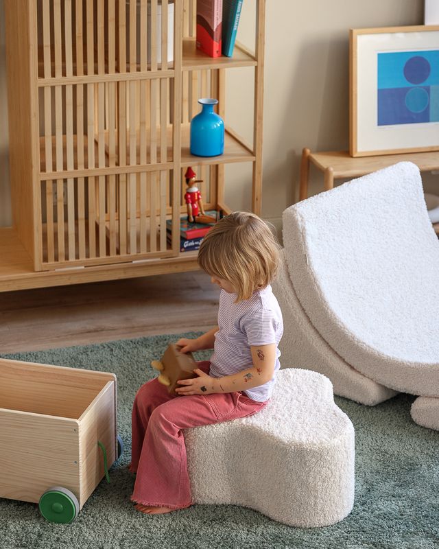 Cream White Moon Chair