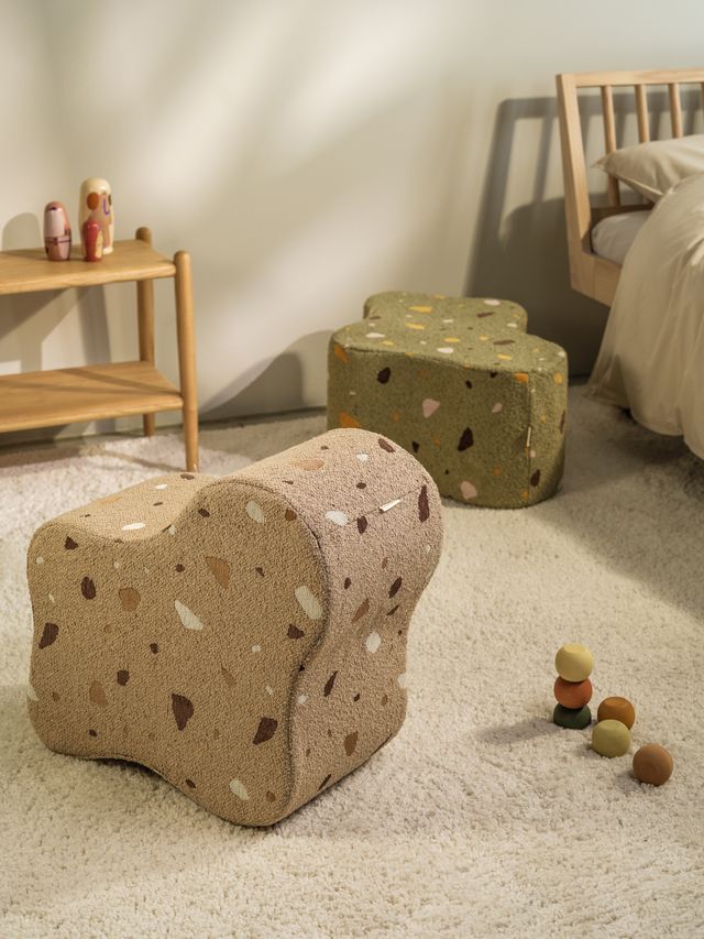 Wigiwama Terrazzo Cloud Pouffe - Brown