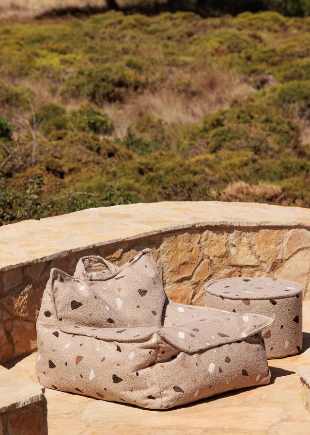 Wigiwama Terrazzo Pouffe - Brown