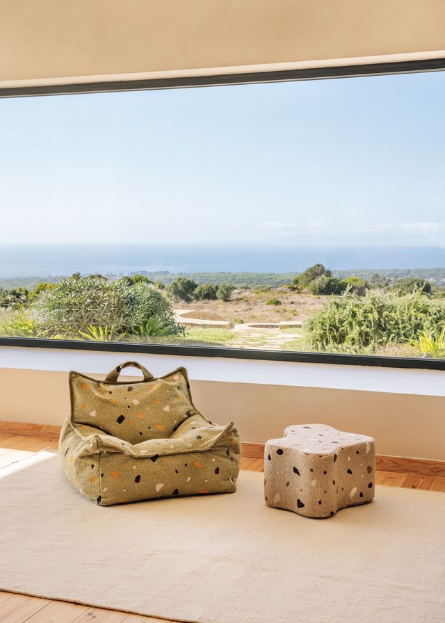 Wigiwama Terrazzo Cloud Pouffe - Brown
