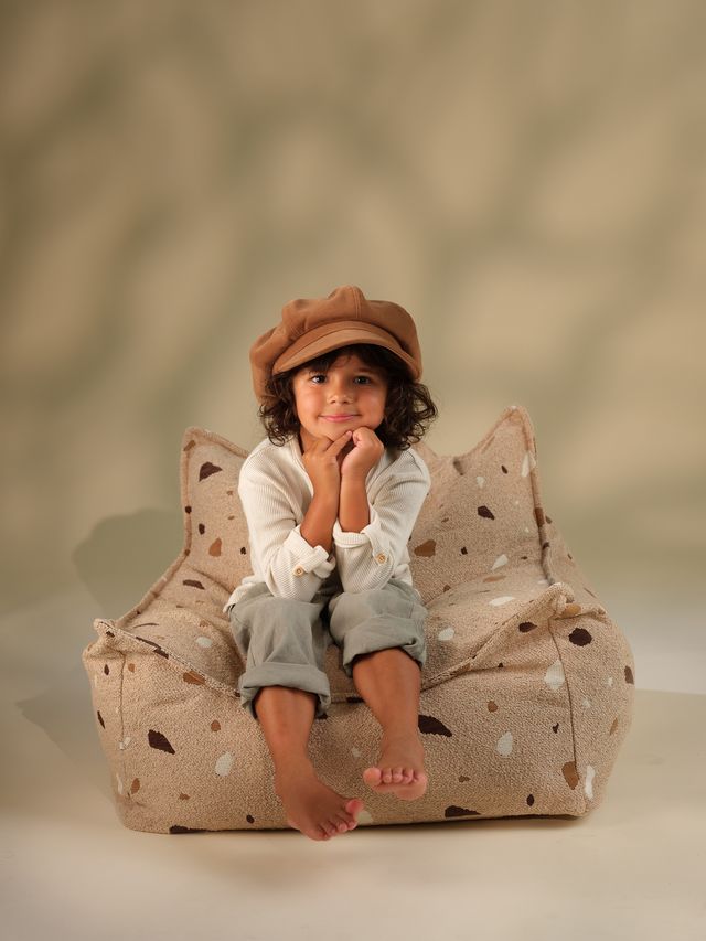 Wigiwama Terrazzo Beanbag Chair - Brown