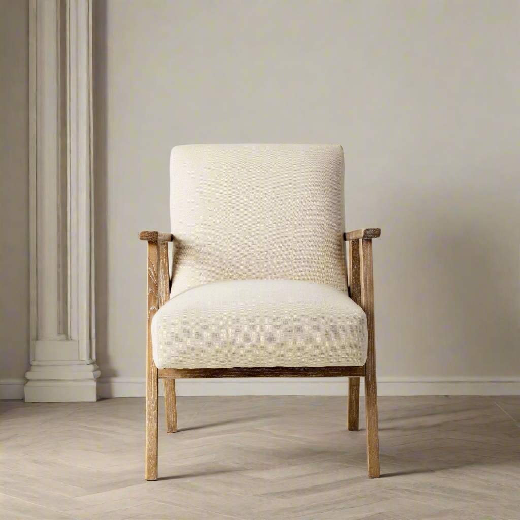 Newton Armchair Natural Linen