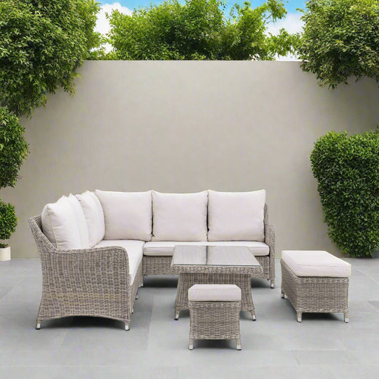 Knab Corner Dining Set With Rising Table