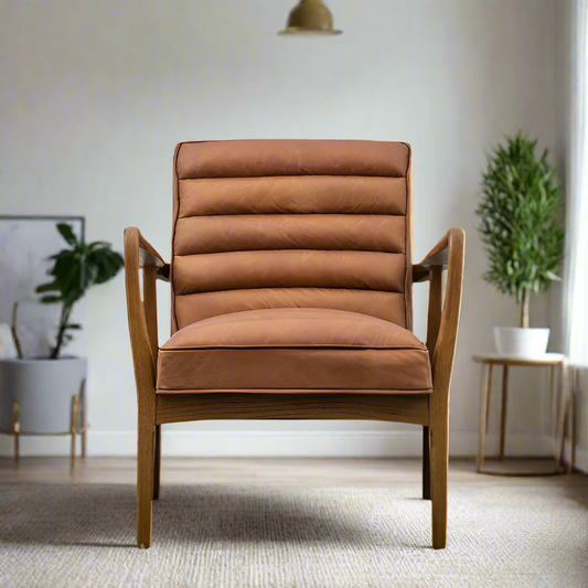 Darcie Armchair Vintage Brown - ARMCH - Gallery Direct -