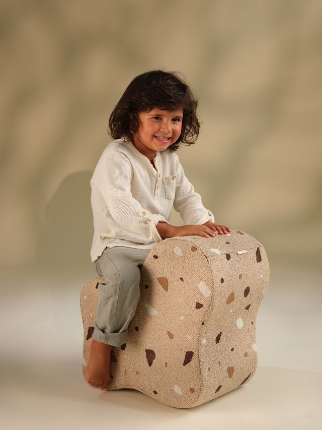 Wigiwama Terrazzo Cloud Pouffe - Brown