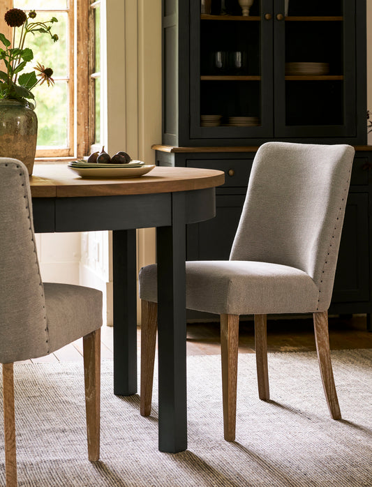 Wraysbury Dining Chair Set of 2 Grey - Dining Chairs & Benches - Garden Trading -