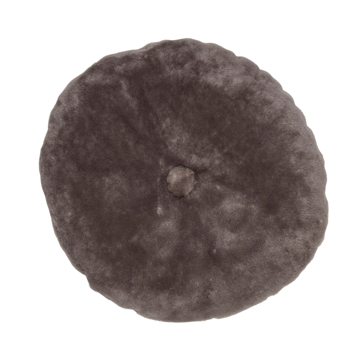 Round Moccasin Cushion Doublesided Dark Grey