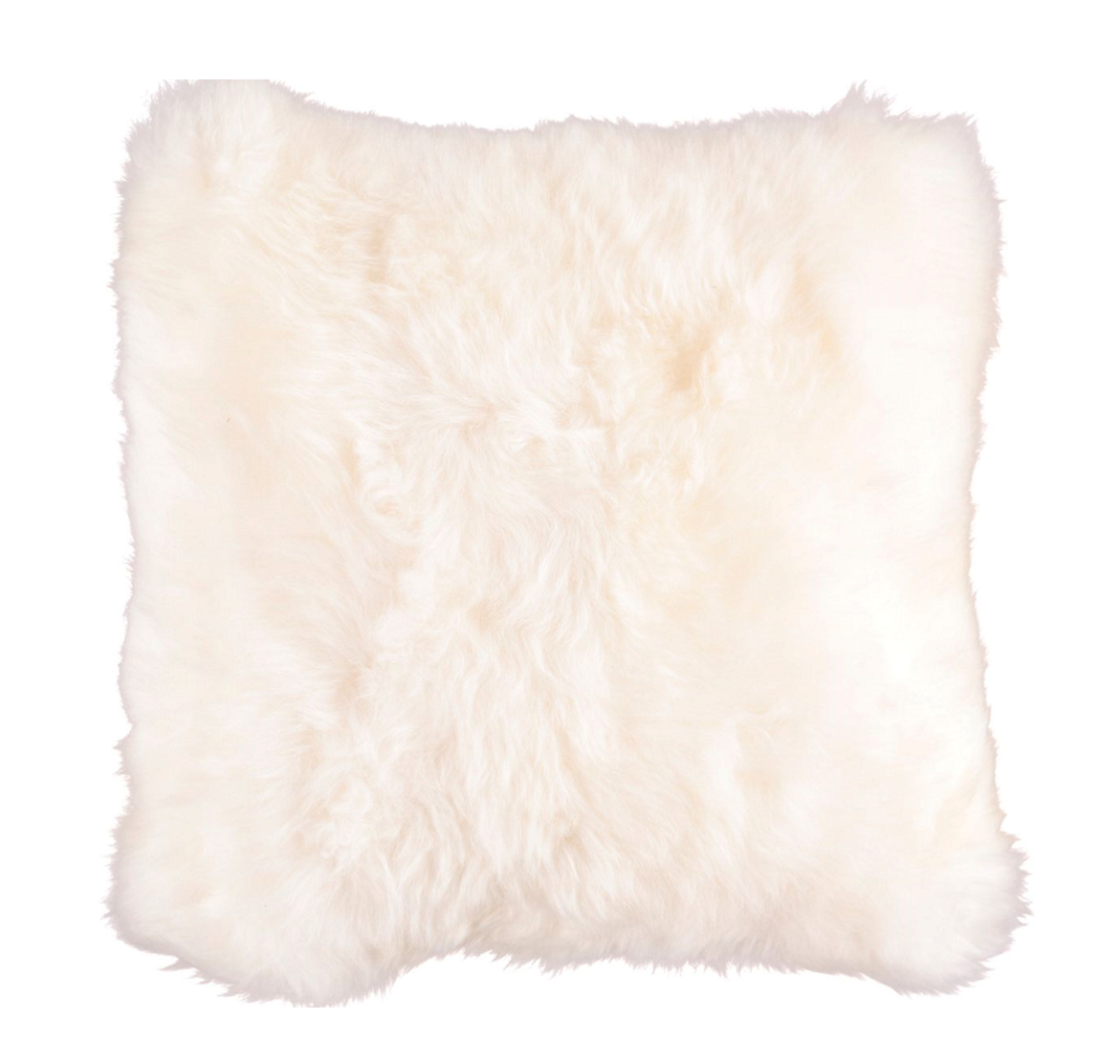 Sheepskin Cushion LW Single-Sided Square Ivory Large