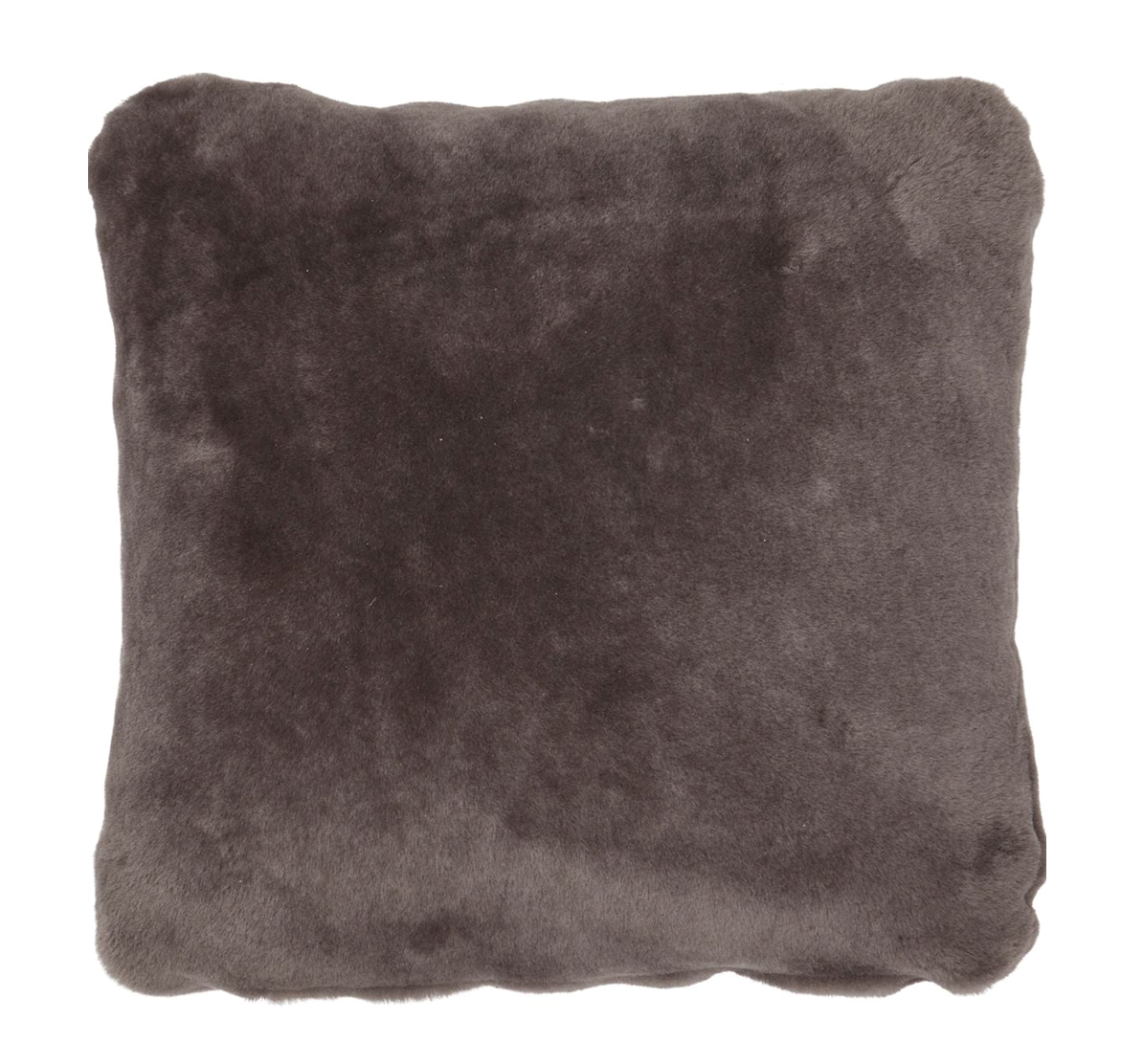 Moccasin Cushion Doublesided Square Dark Grey Medium