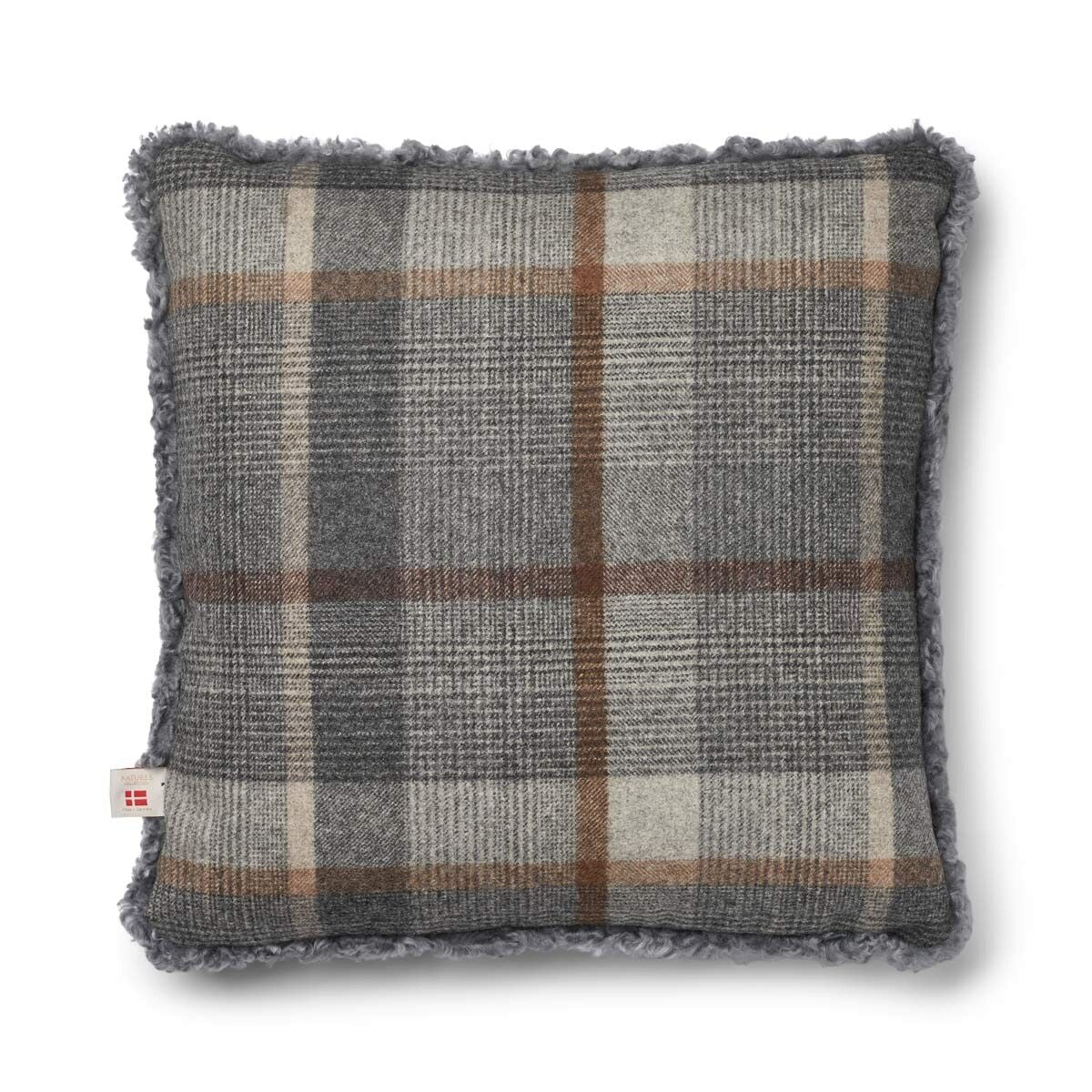Single Side Short Trim Cushion Glencheck Grey/Light Grey Large