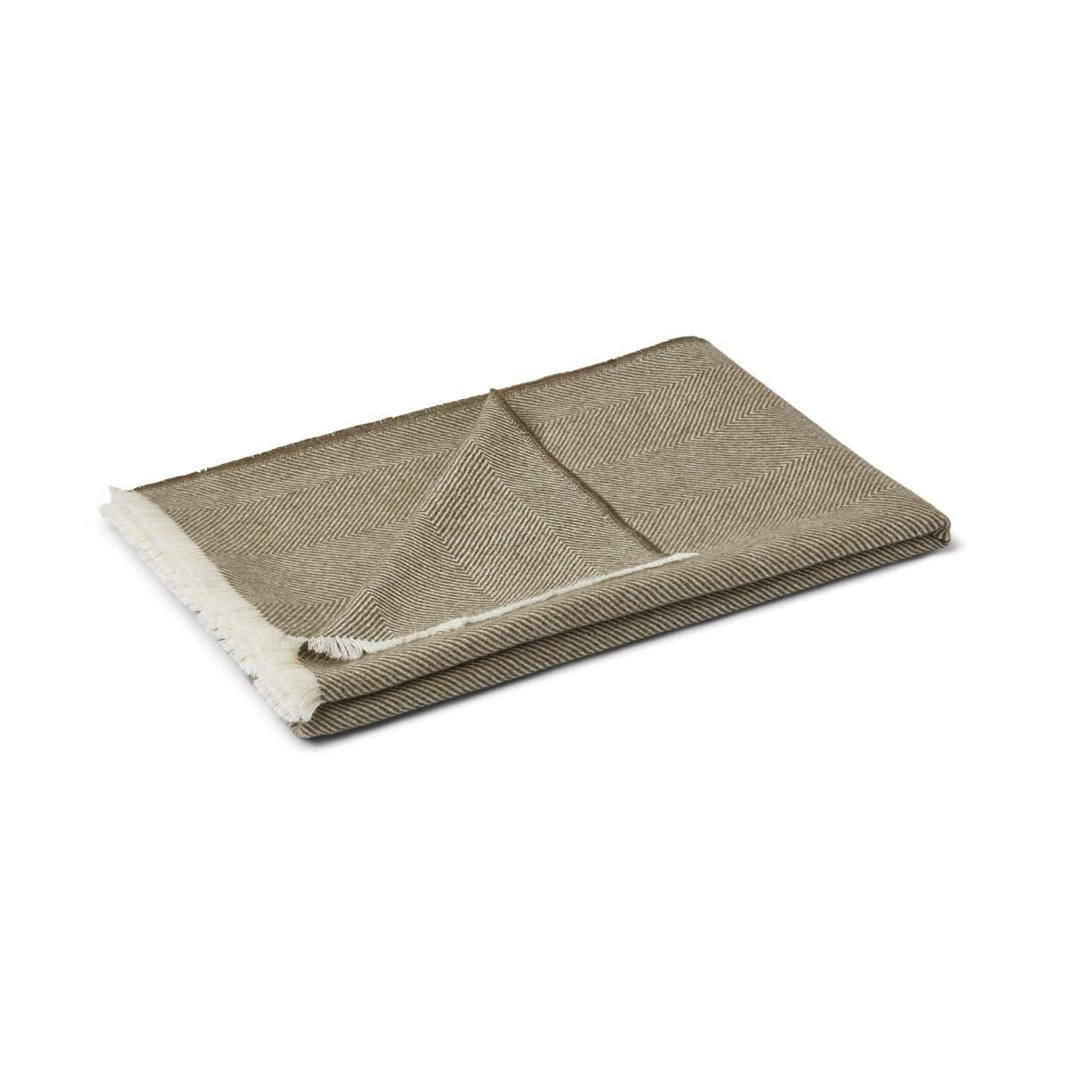 Sidsley Alpaca Wool Throw Olive