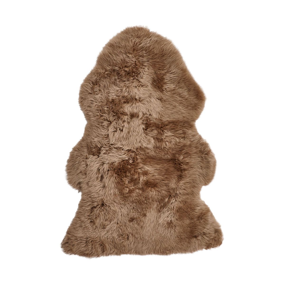 New Zealand Sheepskin Long Wool Rug/Throw Taupe